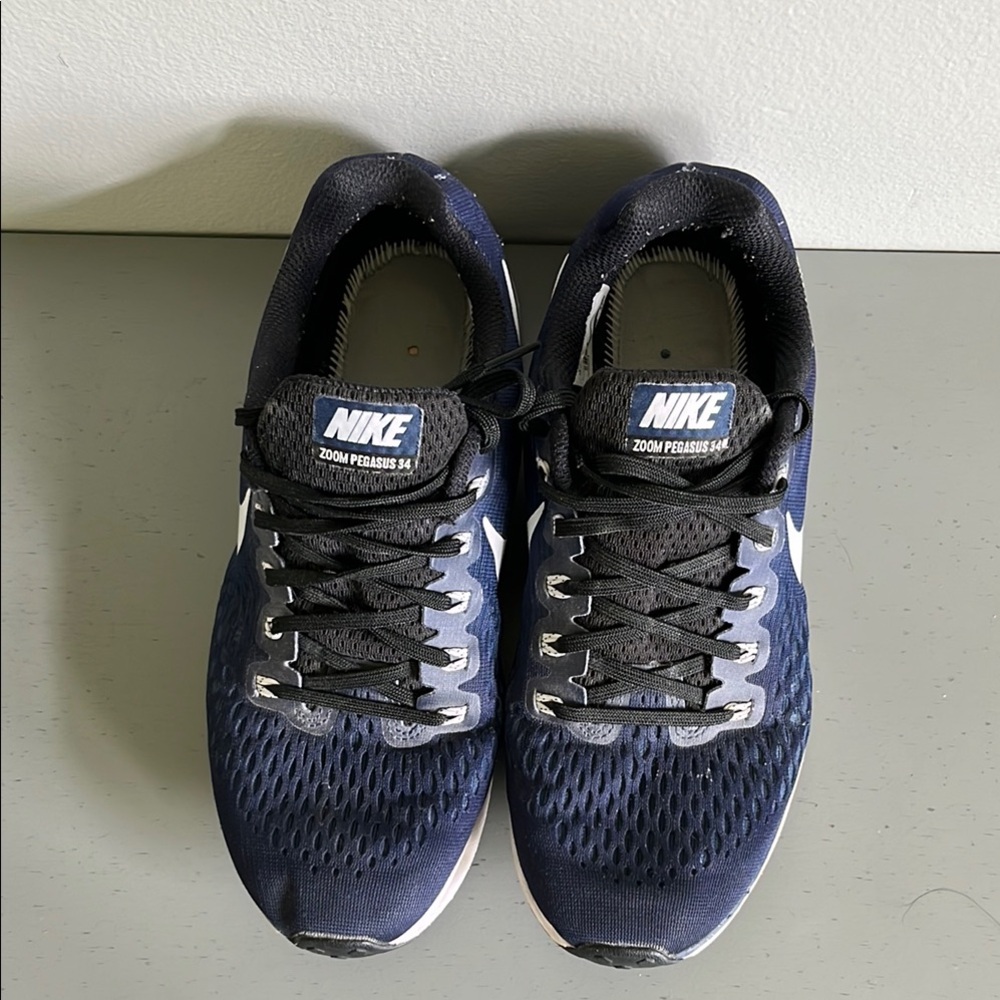 Nike Women’s Shoes Sz 10 Zoom Pegasus 34 Blue Running Tennis Athletic Jogging - Picture 3 of 10